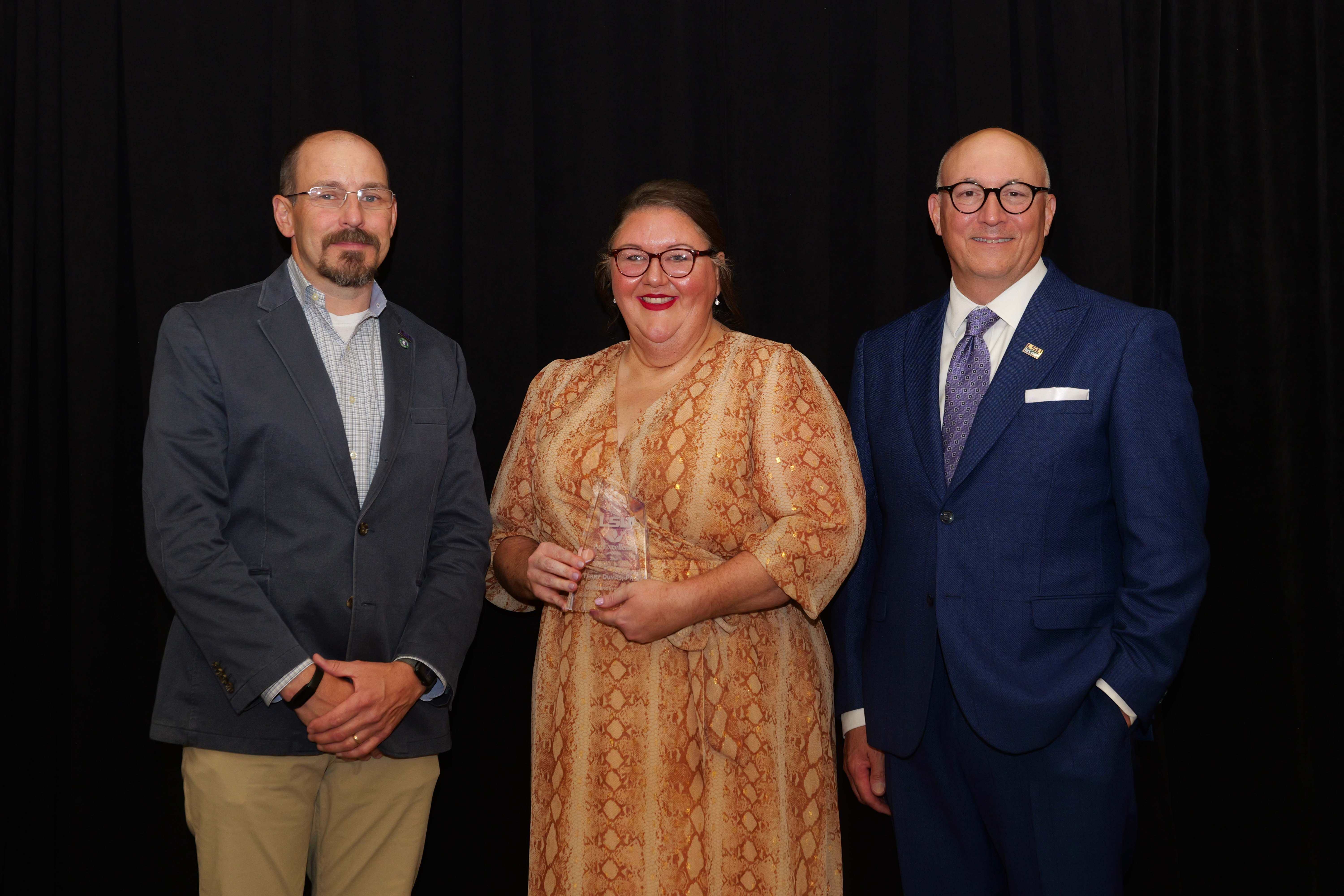 Terry Dumas Receiving Award