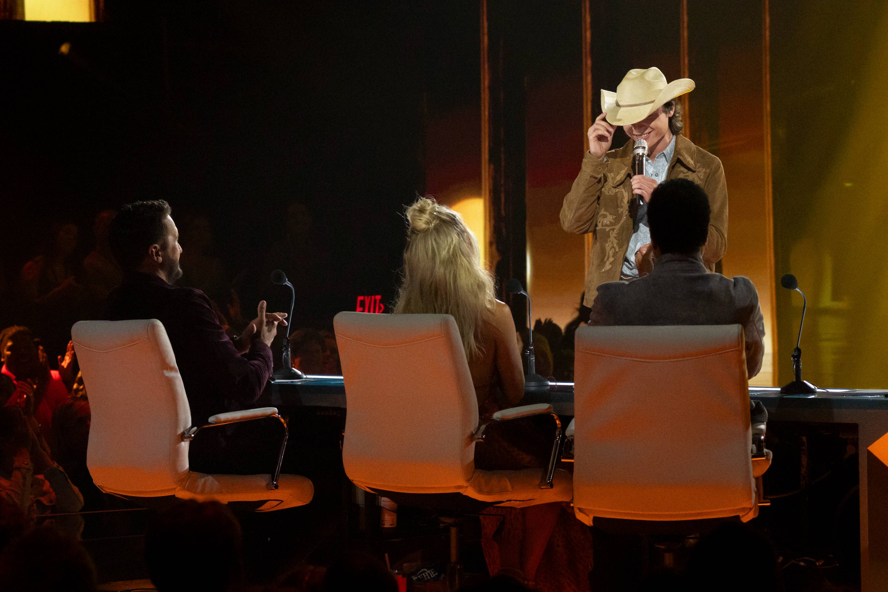 John Foster tips his hat John Foster tips his hat