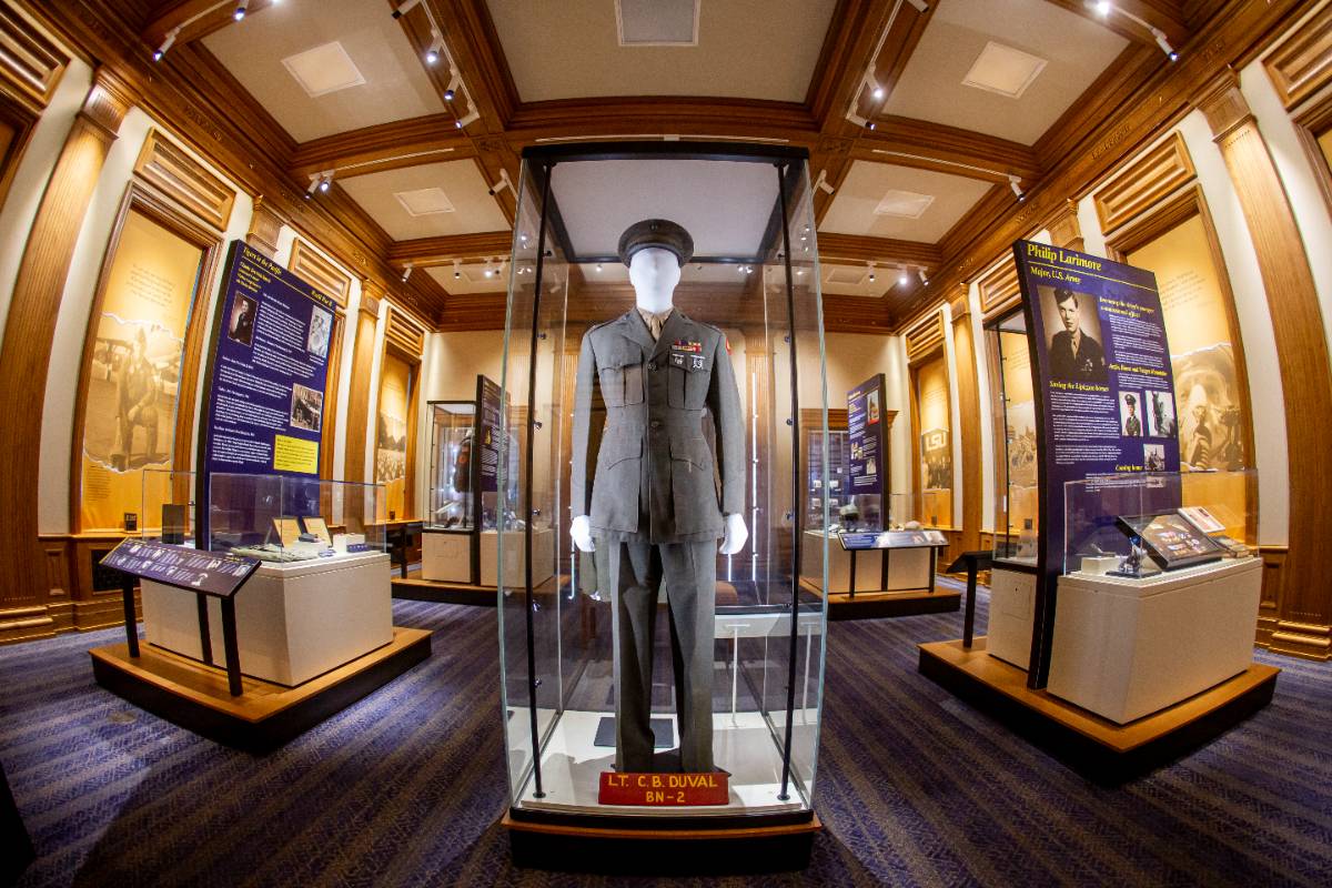 Photo inside the Brookshire Military Museum