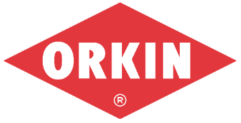 Orkin logo in red and white