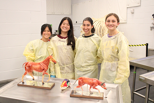 student posing for a picture in the anatomy summer camp
