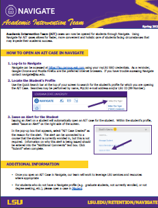 Non-accessible version of the AIT Navigate Printout