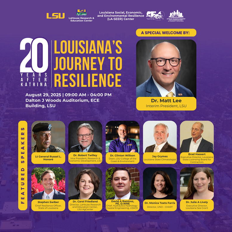 20 Years After Katrina: Louisiana's Journey to Resilience 20 Years After Katrina: Louisiana's Journey to Resilience