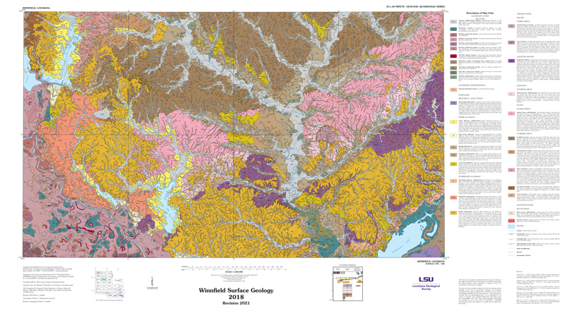 Winnfield Surface Geology Revision 2021