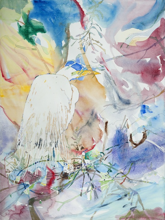 All About the Babes watercolor of white board on multi-colored background