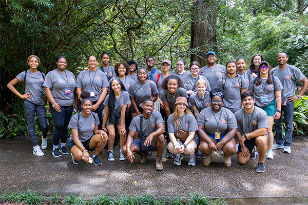 students at the Audubon Zoo
