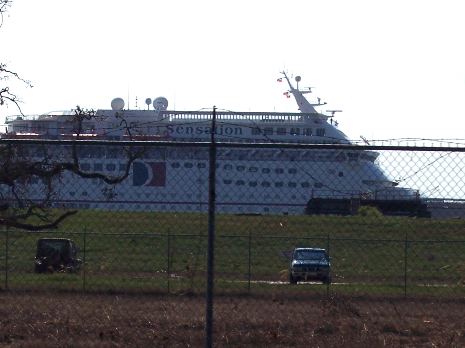 cruise ship on Mississippi River