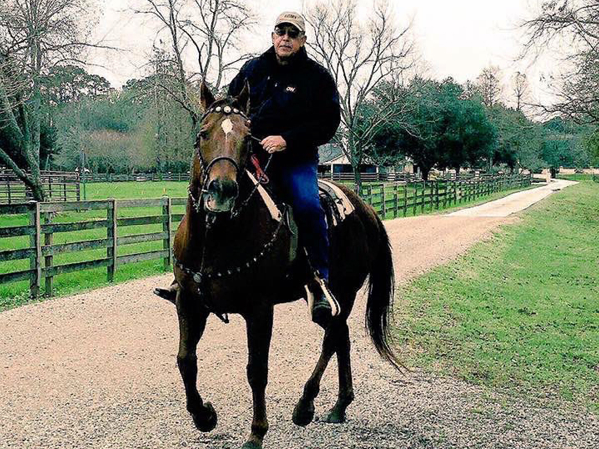 Russel Honore on his horse